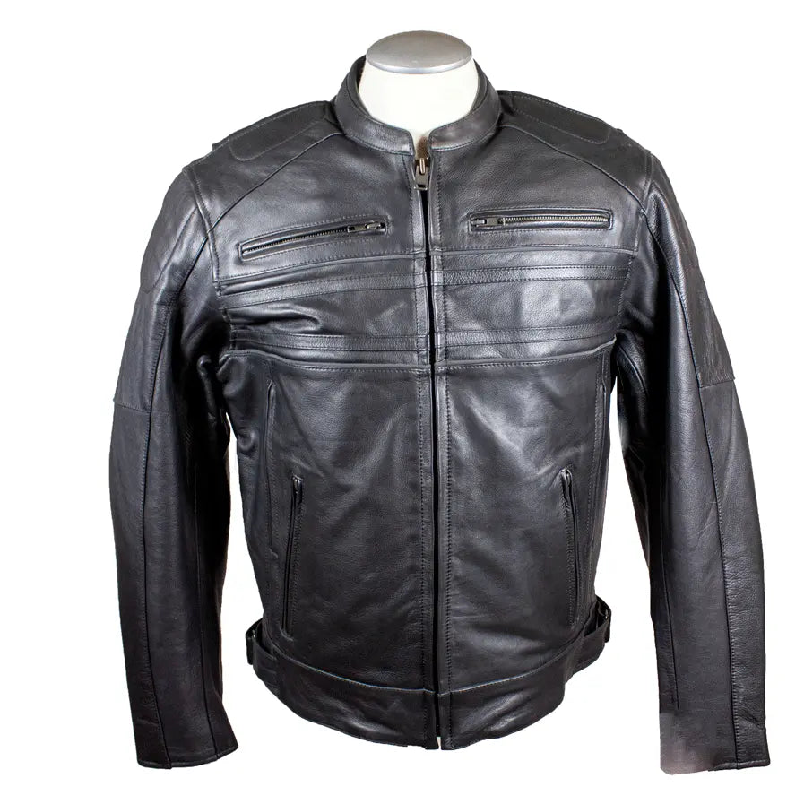 Open Road Men's Leather Armored Riding Jacket Men's Motorcycle Jackets Boutique of Leathers/Open Road