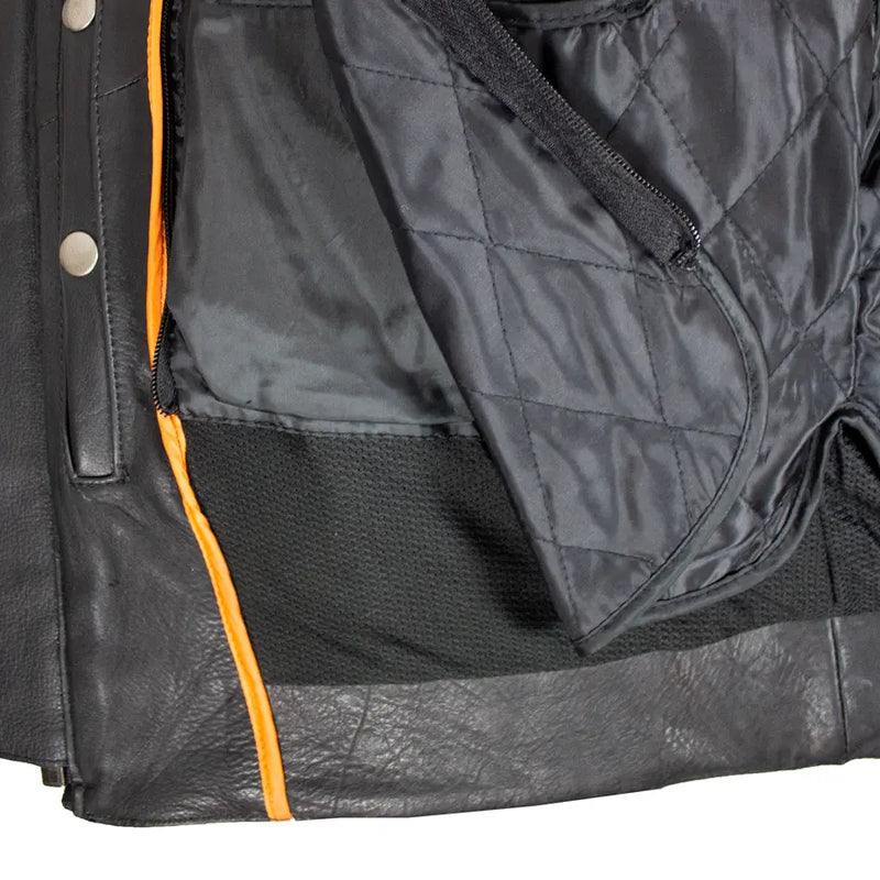 Open Road Men's Leather Armored Riding Jacket - Boutique of