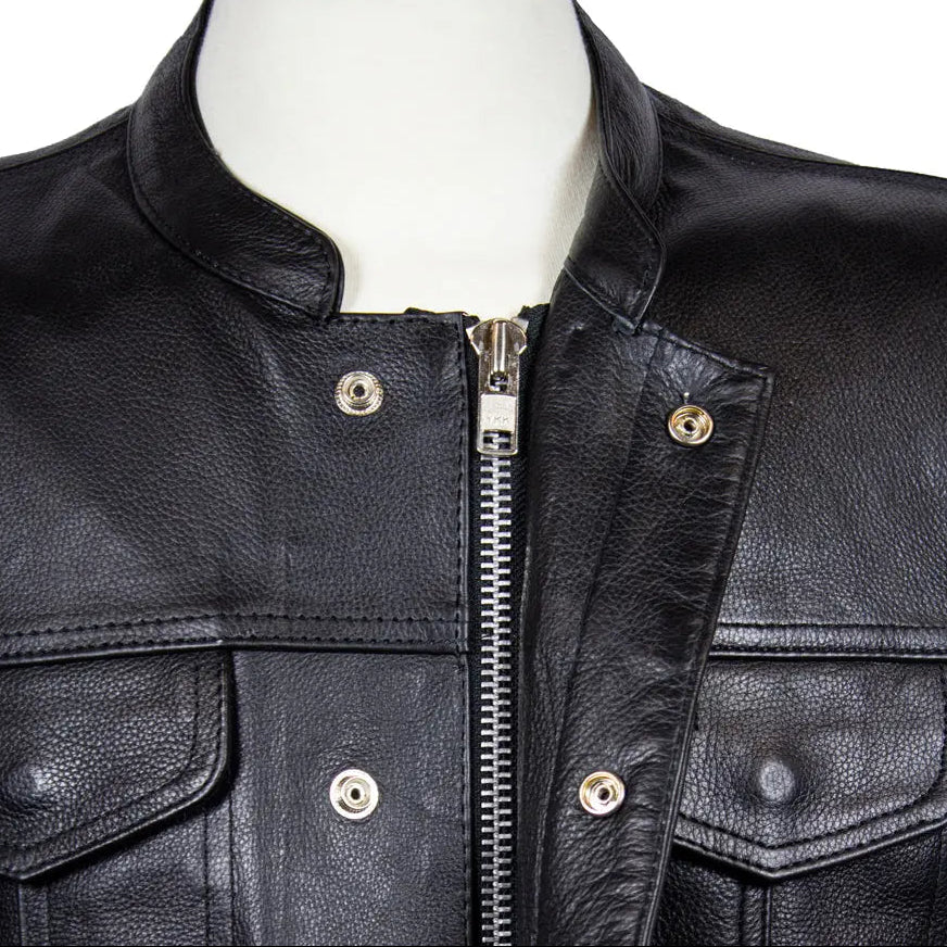 Open Road Men's Leather Club Vest - Boutique of Leathers/Open Road