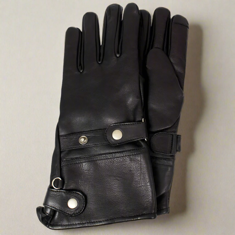 Open Road Men's Leather Gauntlet Riding Gloves Men's Motorcycle Gloves Boutique of Leathers/Open Road