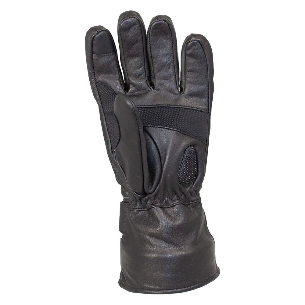 Open Road Men's Leather Kevlar Knuckle Motorcycle Gloves