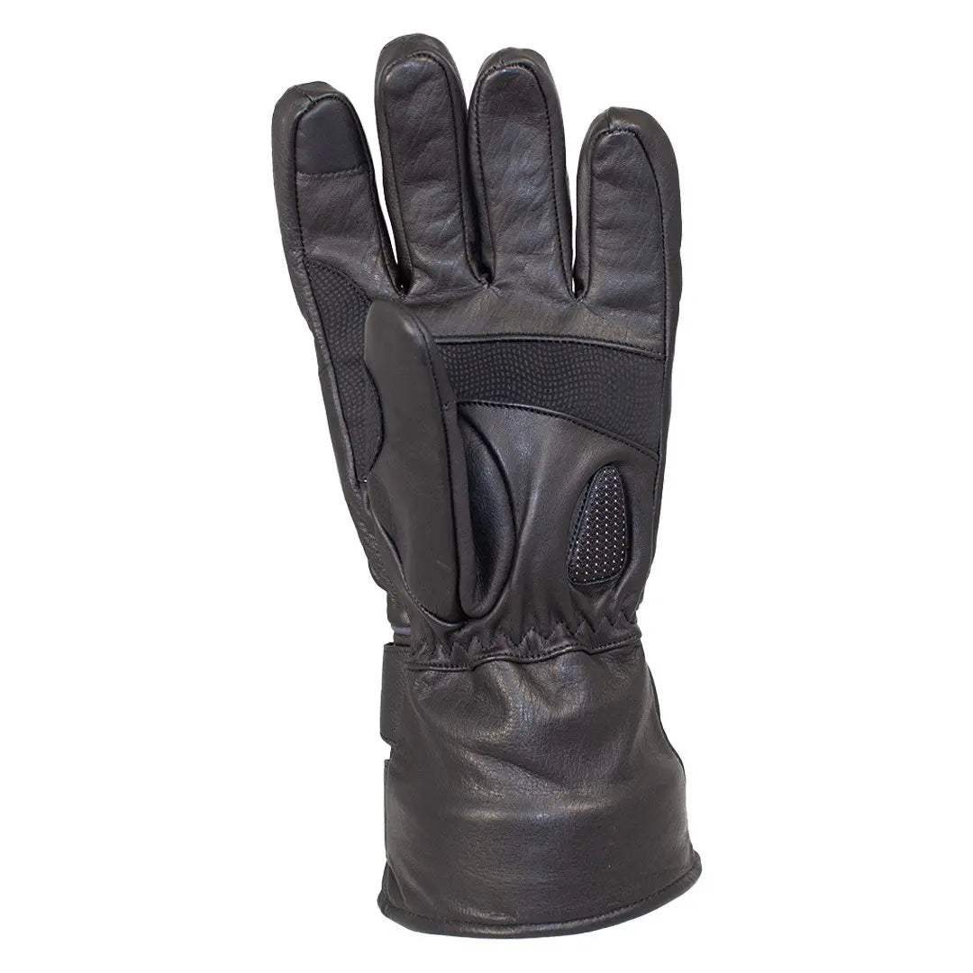 Open Road Men's Leather Motorcycle Gauntlet with Reflective Trim Men's Motorcycle Gloves Boutique of Leathers/Open Road