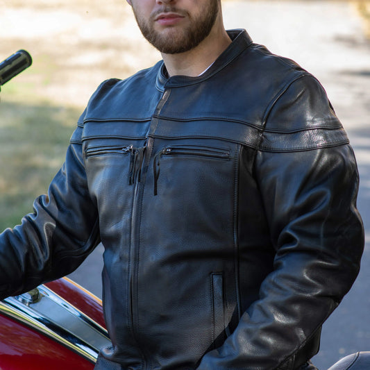 Open Road Men's Maverick Leather Motorcycle Jacket Men's Motorcycle Jackets Boutique of Leathers/Open Road