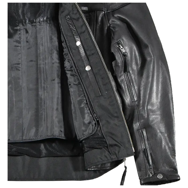 Open Road Men's Maverick Leather Motorcycle Jacket - Boutique of Leathers/Open Road