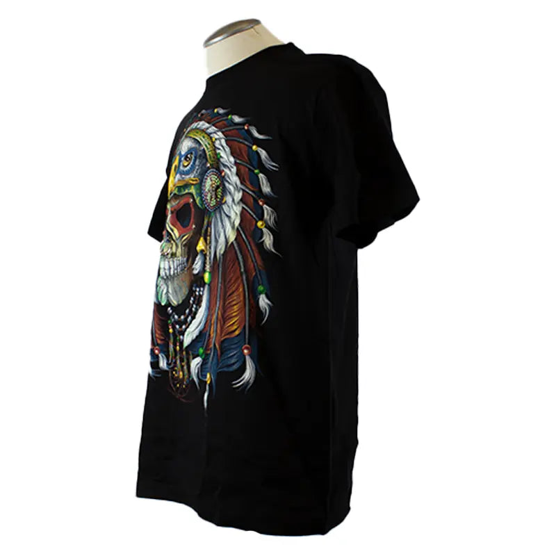 BOL/Open Road Men's Skull Glow In The Dark T-Shirt Men's Shirts & Tees Boutique of Leathers/Open Road