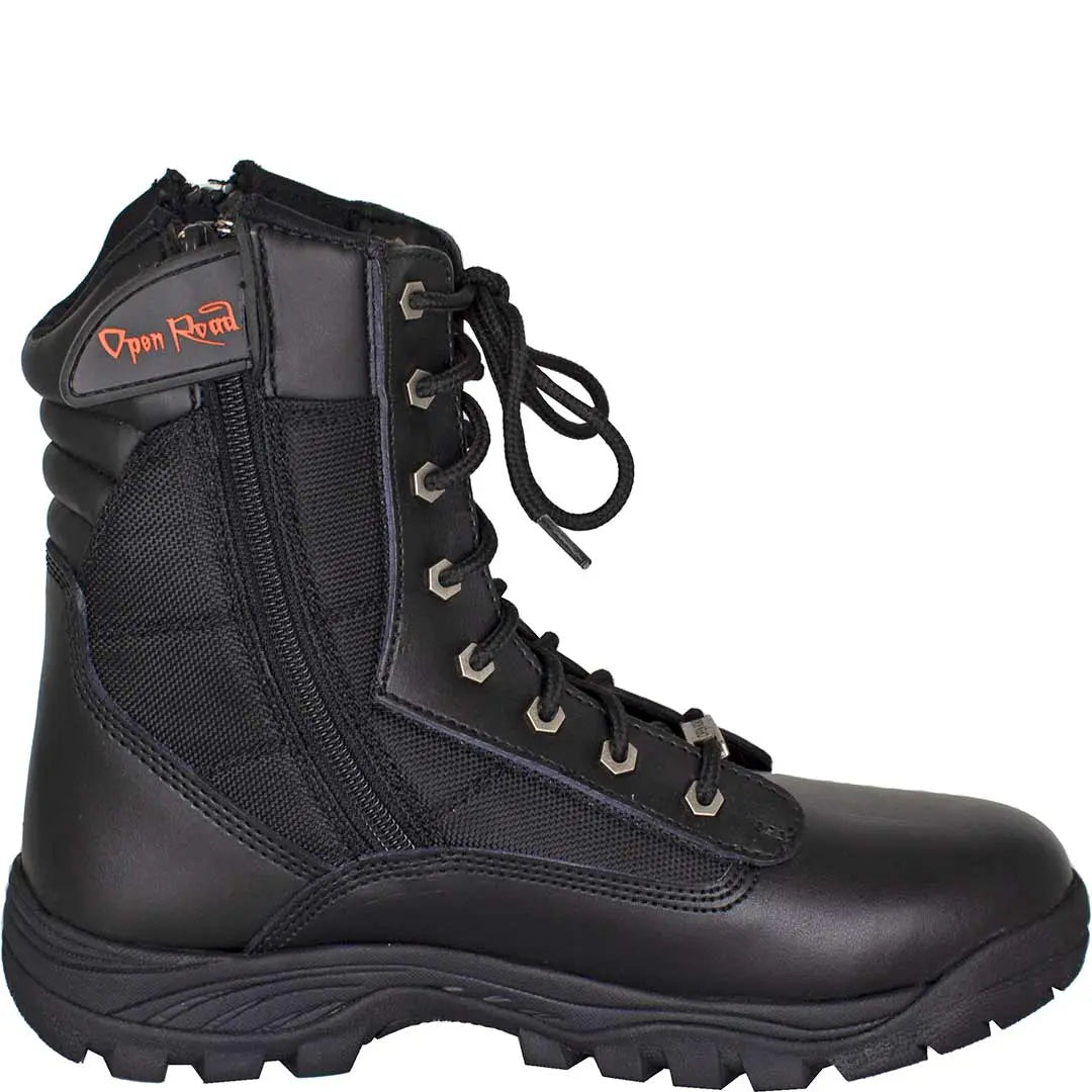 Open Road Men s Swat Motorcycle Boots Black 8