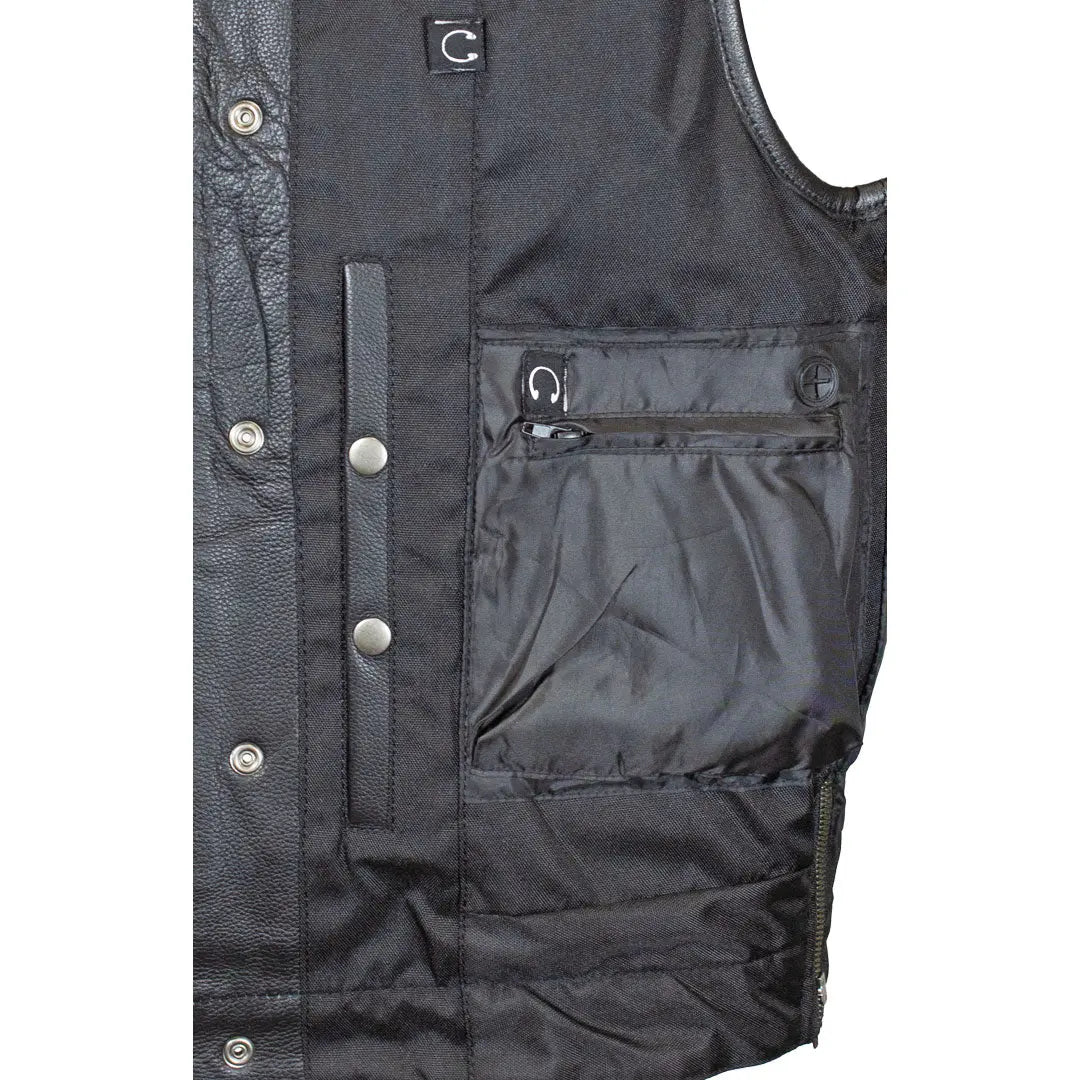 Open Road  Men's Upside Leather Vest Men's Vests Boutique of Leathers/Open Road