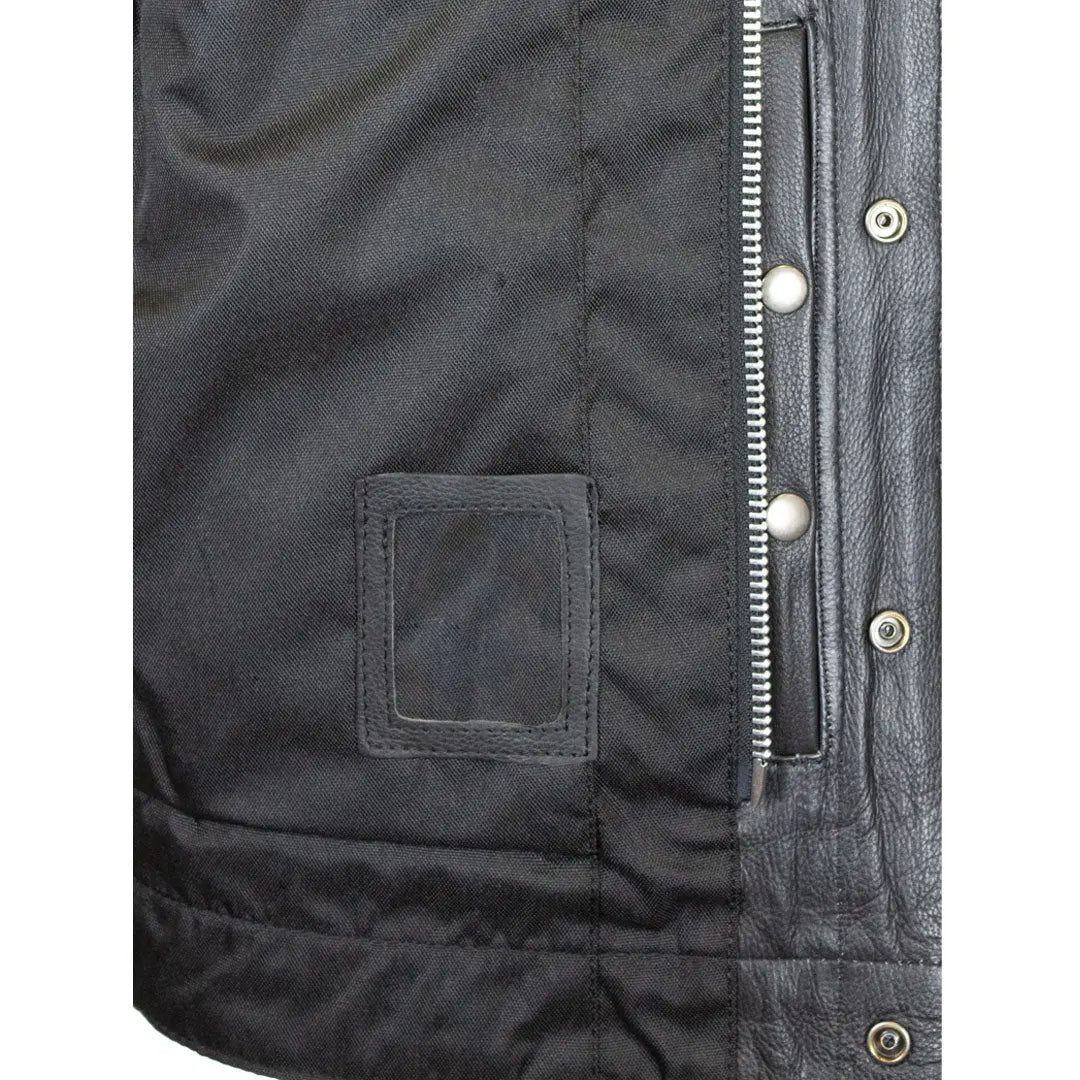 Open Road  Men's Upside Leather Vest Men's Vests Boutique of Leathers/Open Road