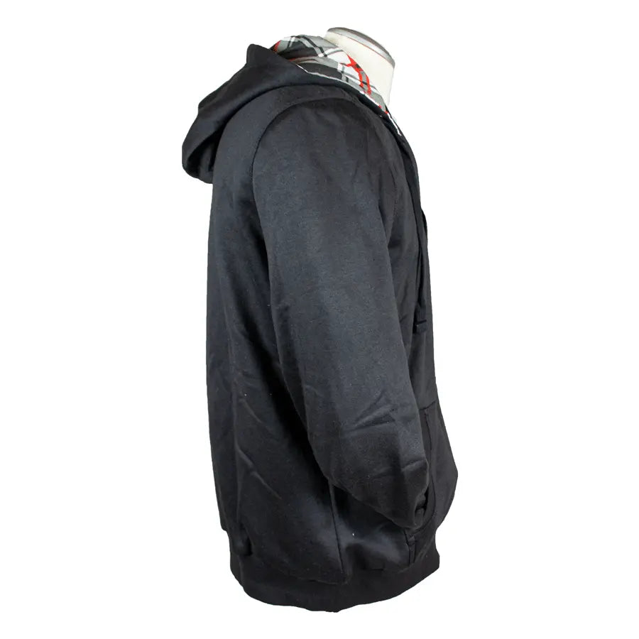 Open Road Men's Zip Up Hoodie with Checkered Hood Men's Hoodies & Sweatshirts Boutique of Leathers/Open Road