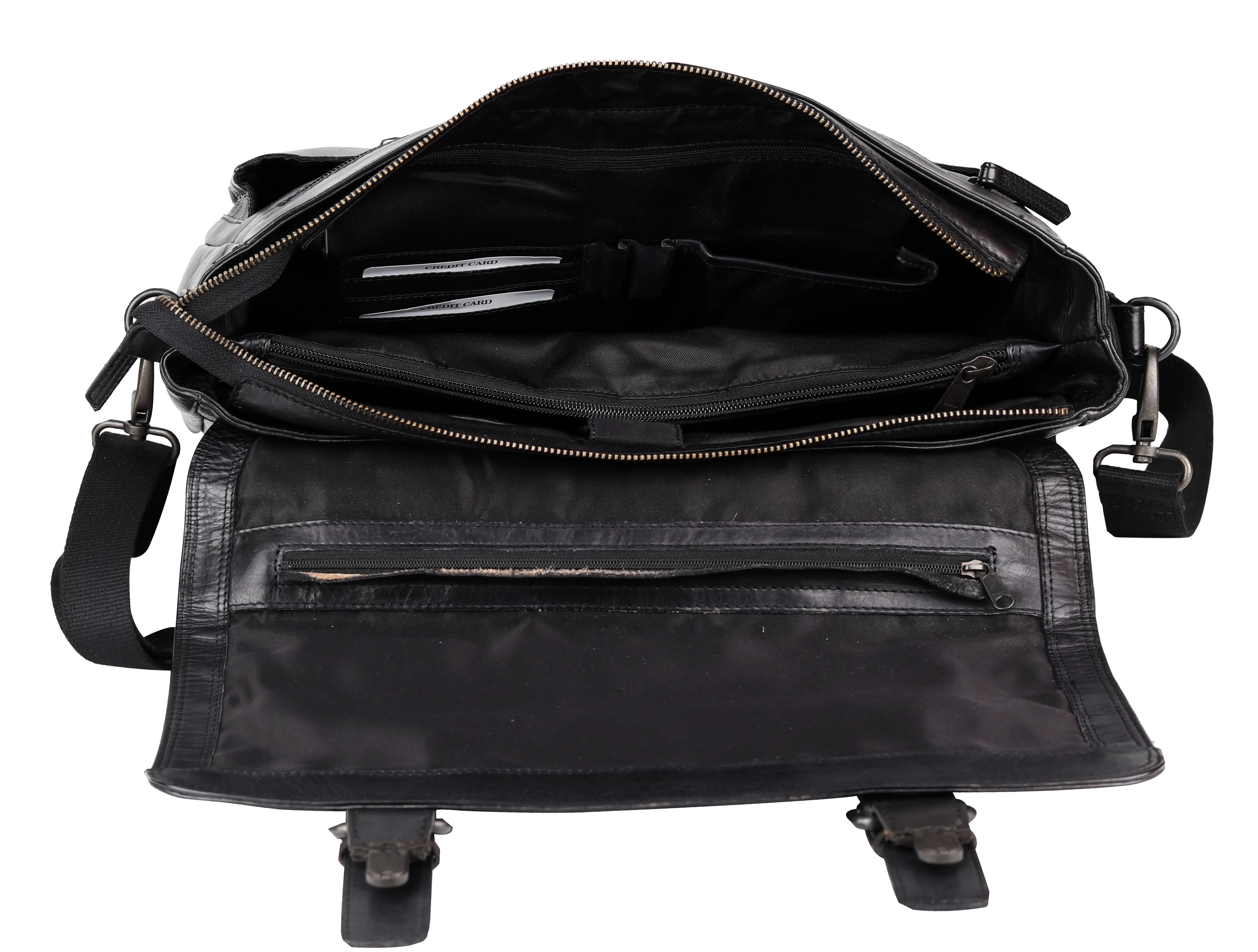 BOL/Open Road Messenger Laptop Leather Bag Backpacks & Messenger Bags Boutique of Leathers/Open Road