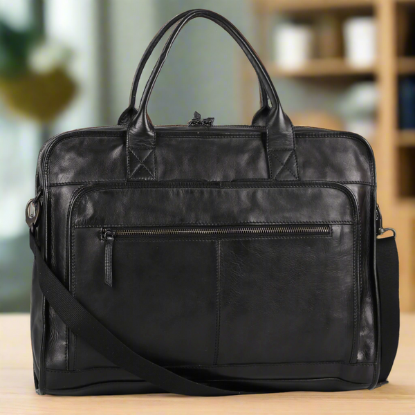 Leather bag for laptop 15.6 online