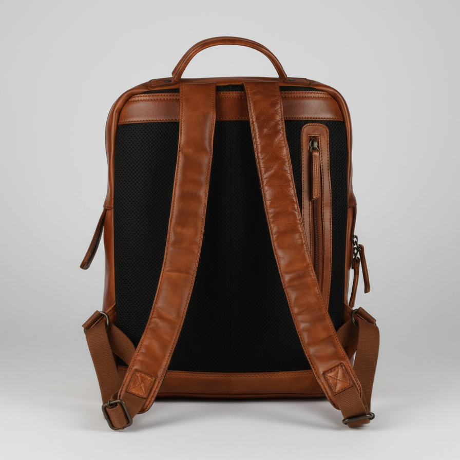 BOL/Open Road Two Strap Adjustable Leather Backpack Backpacks & Messenger Bags Boutique of Leathers/Open Road