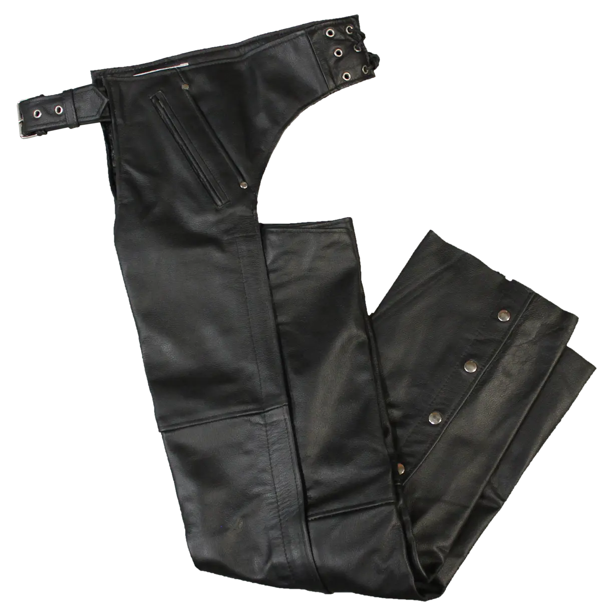 Open Road Unisex 4 Pocket Premium Leather Chaps - Boutique of Leathers/Open Road