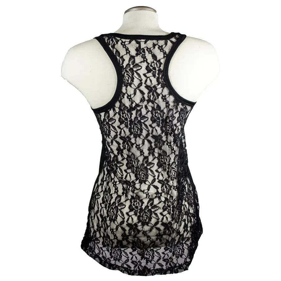 Open Road Women's Devilish Lace Back Tank Top Women's Shirts & Tees Boutique of Leathers/Open Road