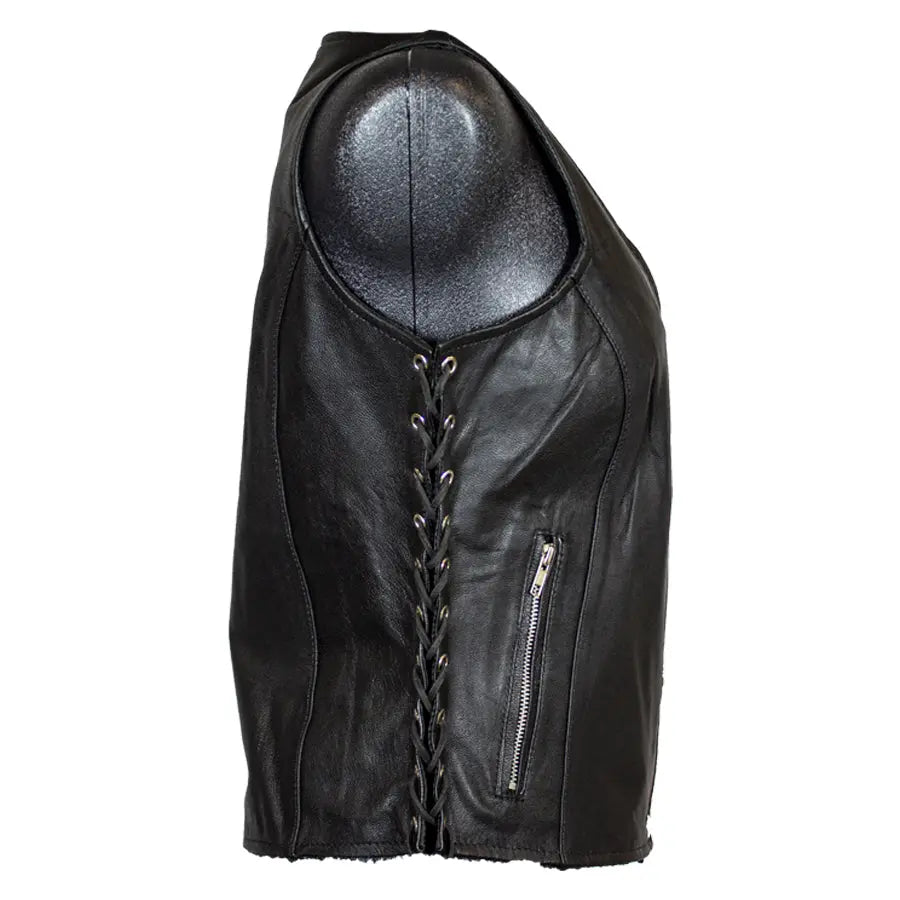 Open Road Women's Leather Gunslinger Vest - Boutique of Leathers/Open Road