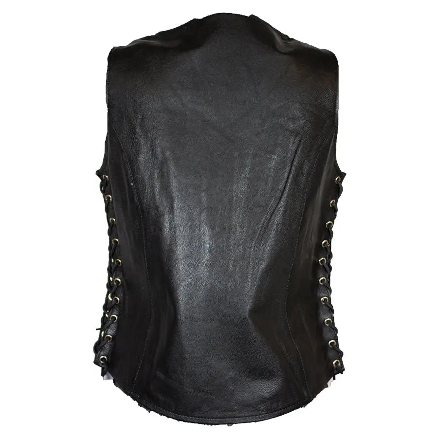 Open Road Women's Leather Gunslinger Vest - Boutique of Leathers/Open Road