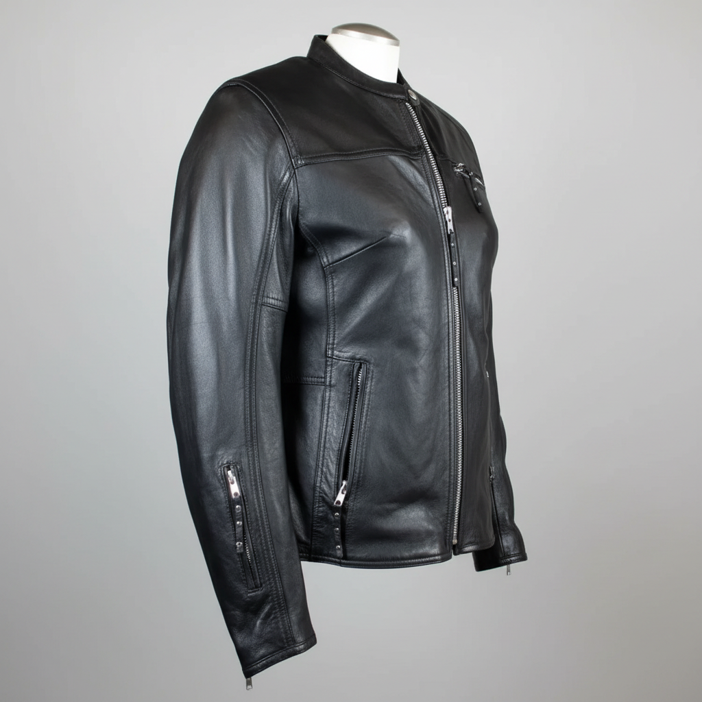 Open Road Women's Racer Leather Motorcycle Jacket Women's Motorcycle Jackets Boutique of Leathers/Open Road
