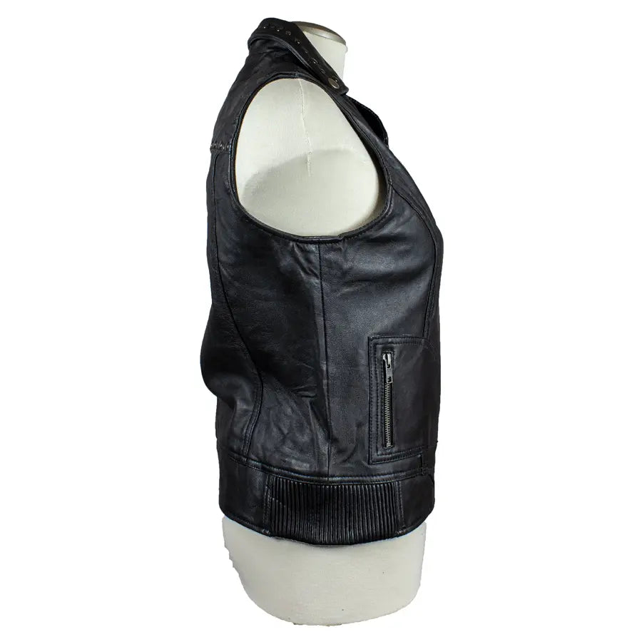 Open Road Women's Studded Leather Vest Women's Vests Boutique of Leathers/Open Road