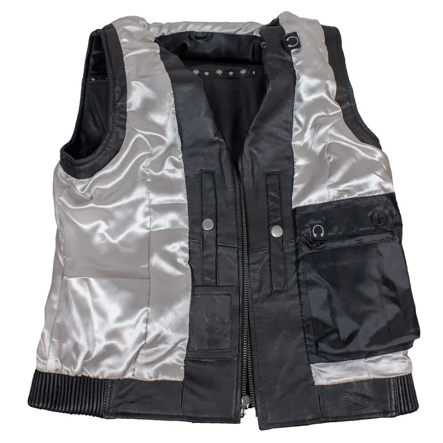 Open Road Women's Studded Leather Vest Women's Vests Boutique of Leathers/Open Road