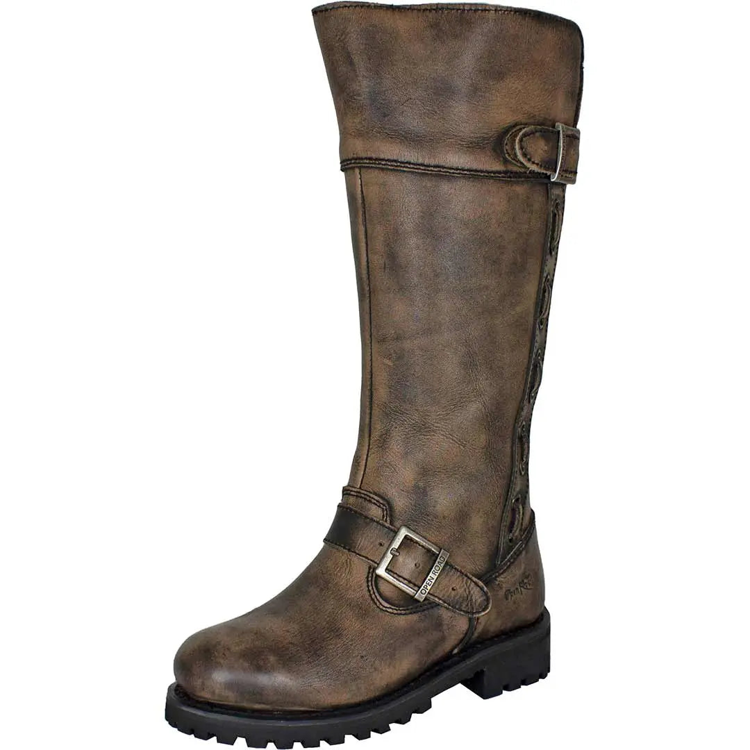 Open Road Women's Tall Motorcycle Boots - Boutique of Leathers/Open Road