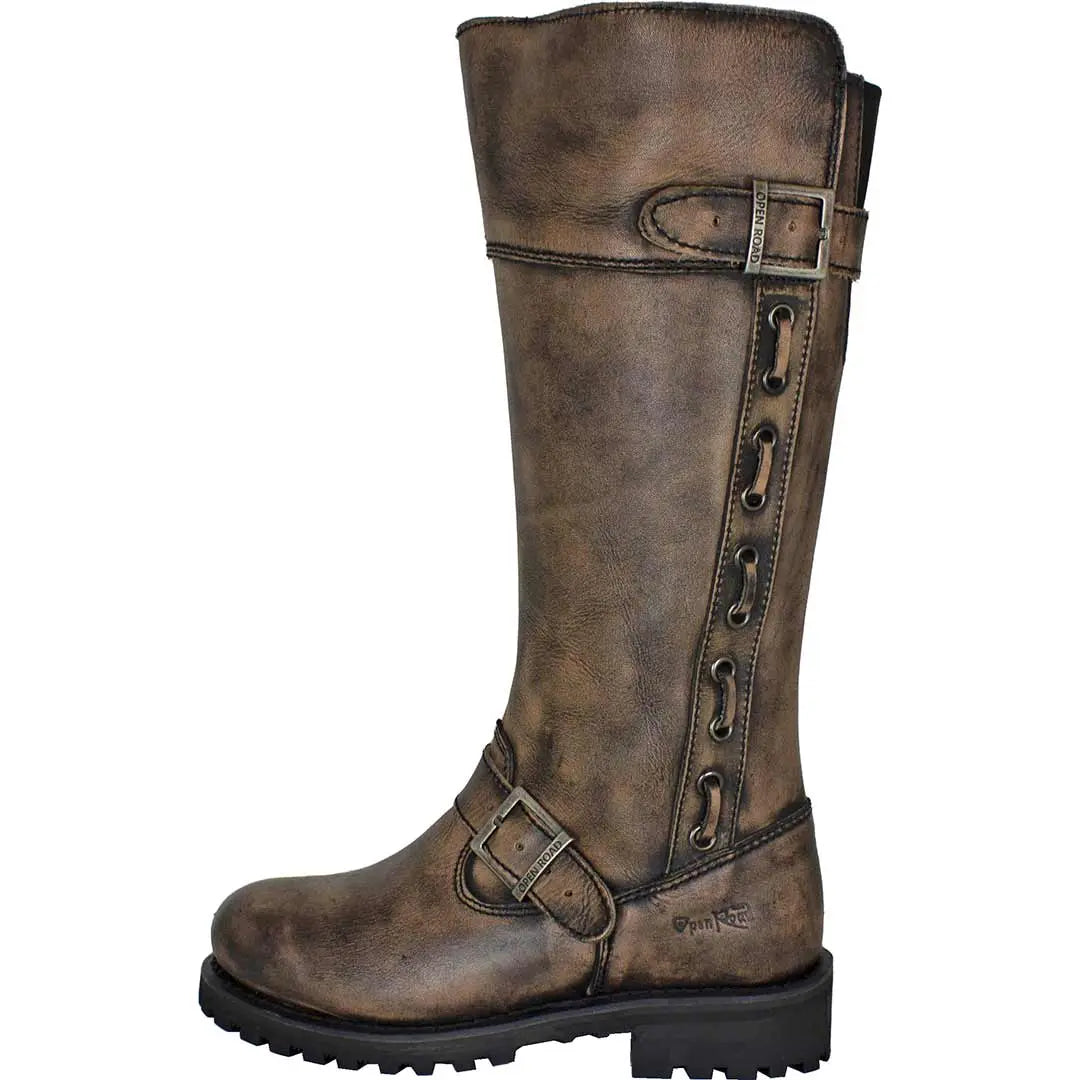 Open Road Women's Tall Motorcycle Boots - Boutique of Leathers/Open Road