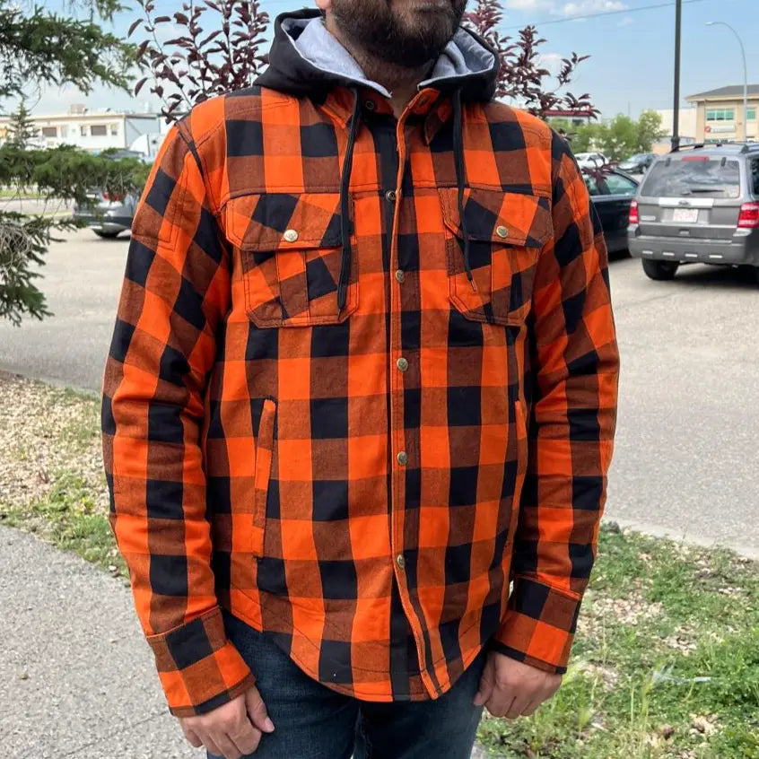 Flannel biker jacket best sale