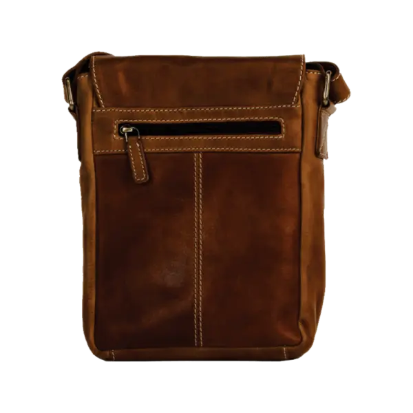Rugged Earth Leather Bag with Front Flap and Buckle Backpacks & Messenger Bags Boutique of Leathers/Open Road