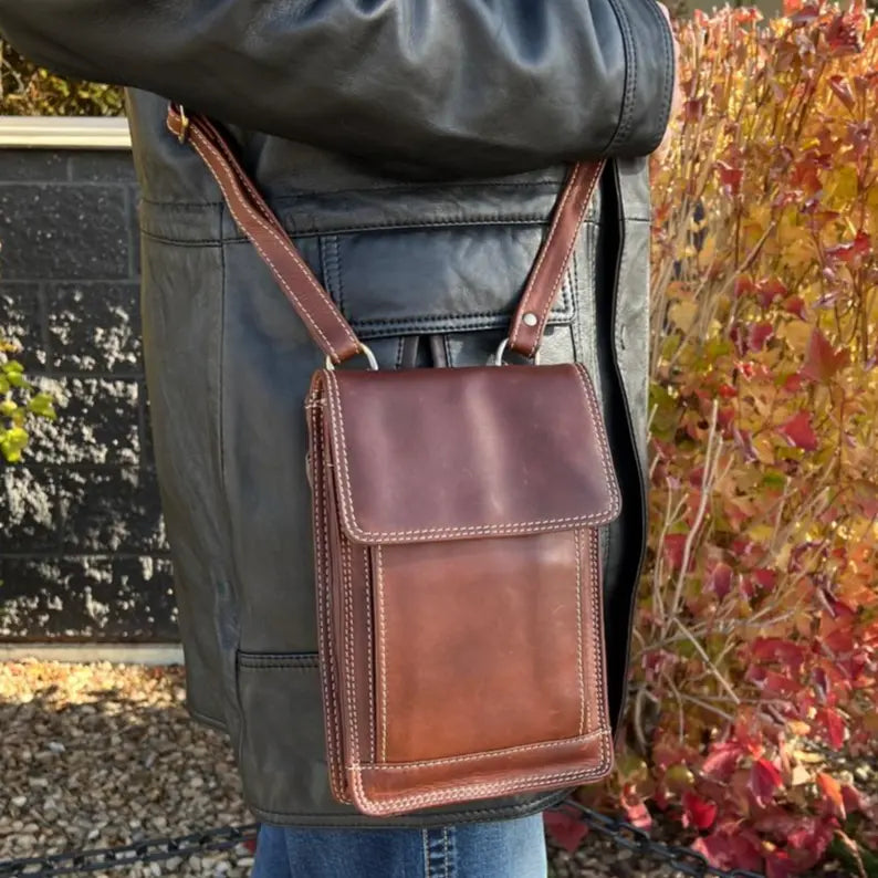 Rugged Earth Leather Organizer Backpacks & Messenger Bags Boutique of Leathers/Open Road