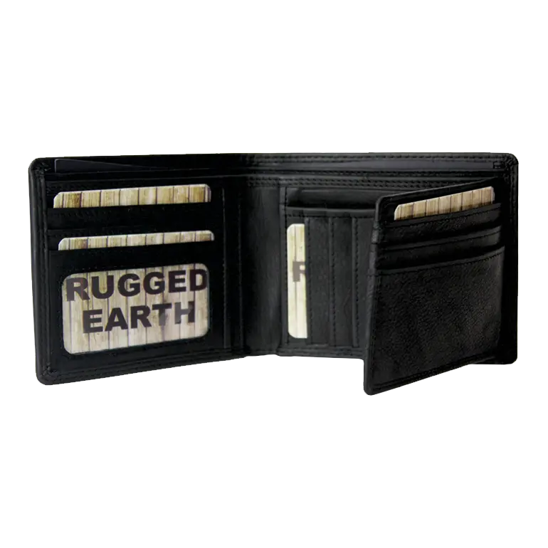 Rugged Earth Men's Bifold Leather Wallet Men's Wallets Boutique of Leathers/Open Road