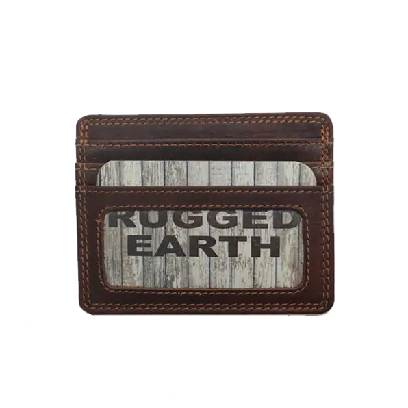 Rugged Earth Men's Credit Card Wallet Men's Wallets Boutique of Leathers/Open Road