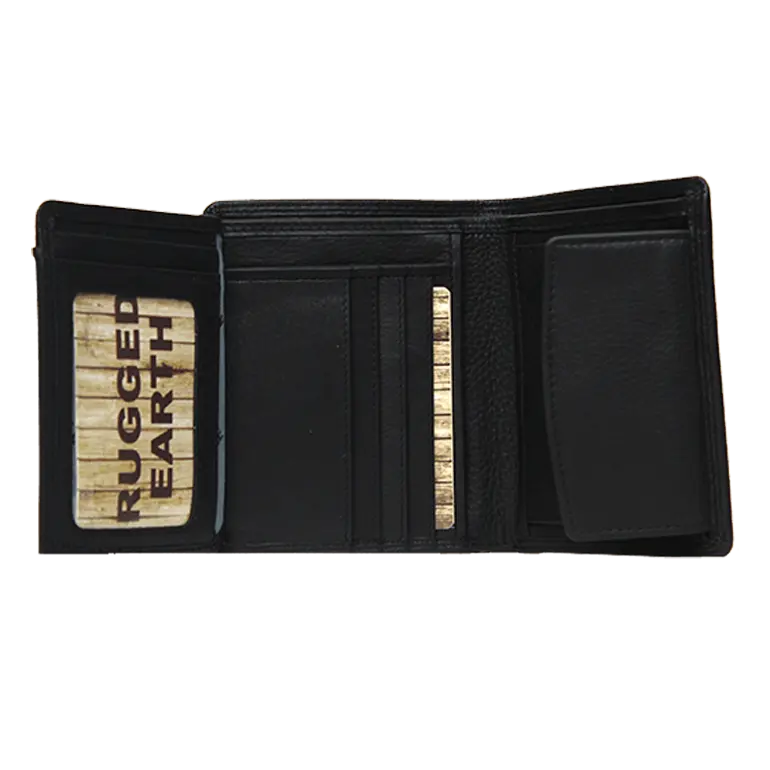 Rugged Earth Men's Leather Wallet with Coin Pocket Men's Wallets Boutique of Leathers/Open Road