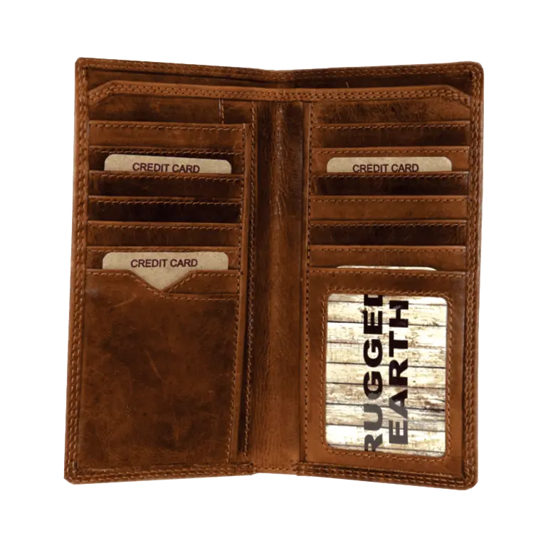 Rugged Earth Men's Tall Leather Wallet Men's Wallets Boutique of Leathers/Open Road