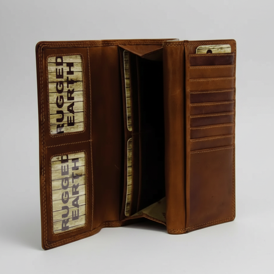 Rugged Earth Women's Leather Wallet Women's Wallets Boutique of Leathers/Open Road