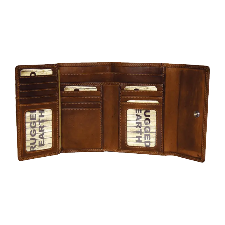 Rugged Earth Women's Leather Wallet Women's Wallets Boutique of Leathers/Open Road