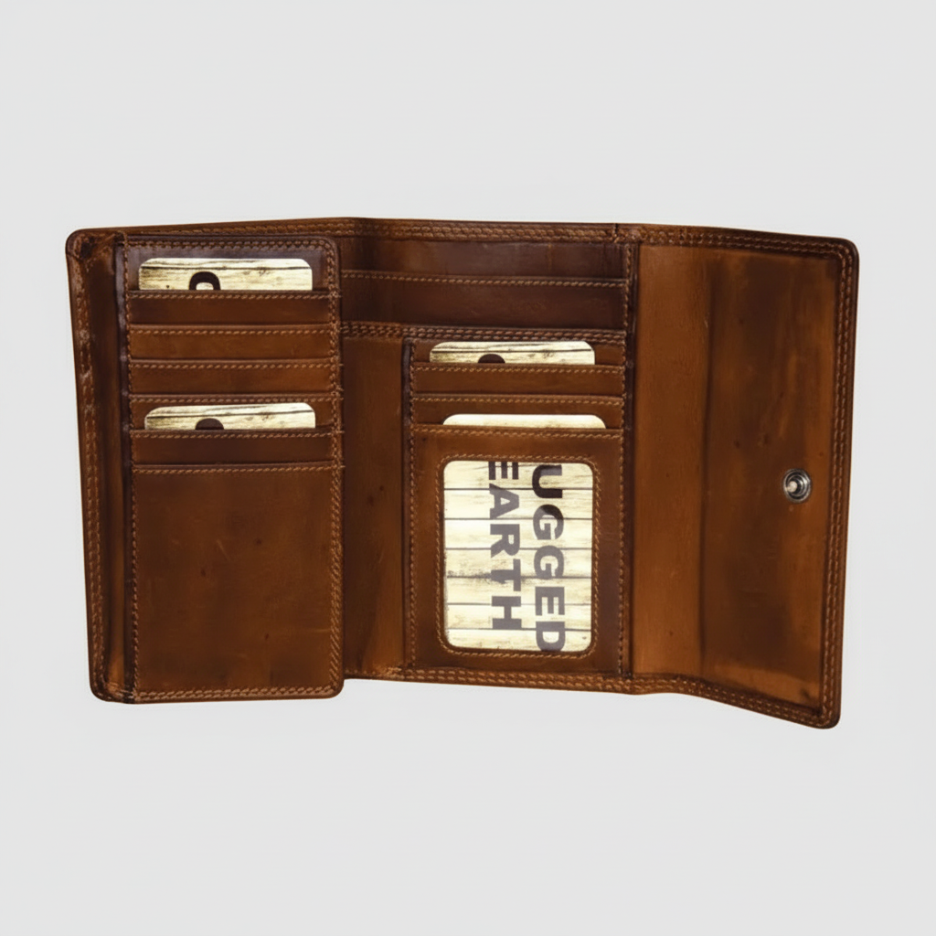 Rugged Earth Women's Leather Wallet Women's Wallets Boutique of Leathers/Open Road