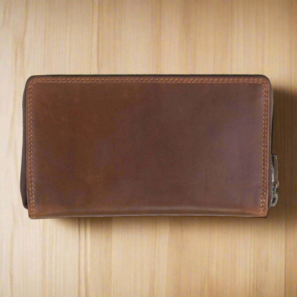 Brown leather wallet 