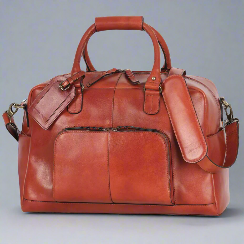BOL Quality Leather Carry on Duffle Bag