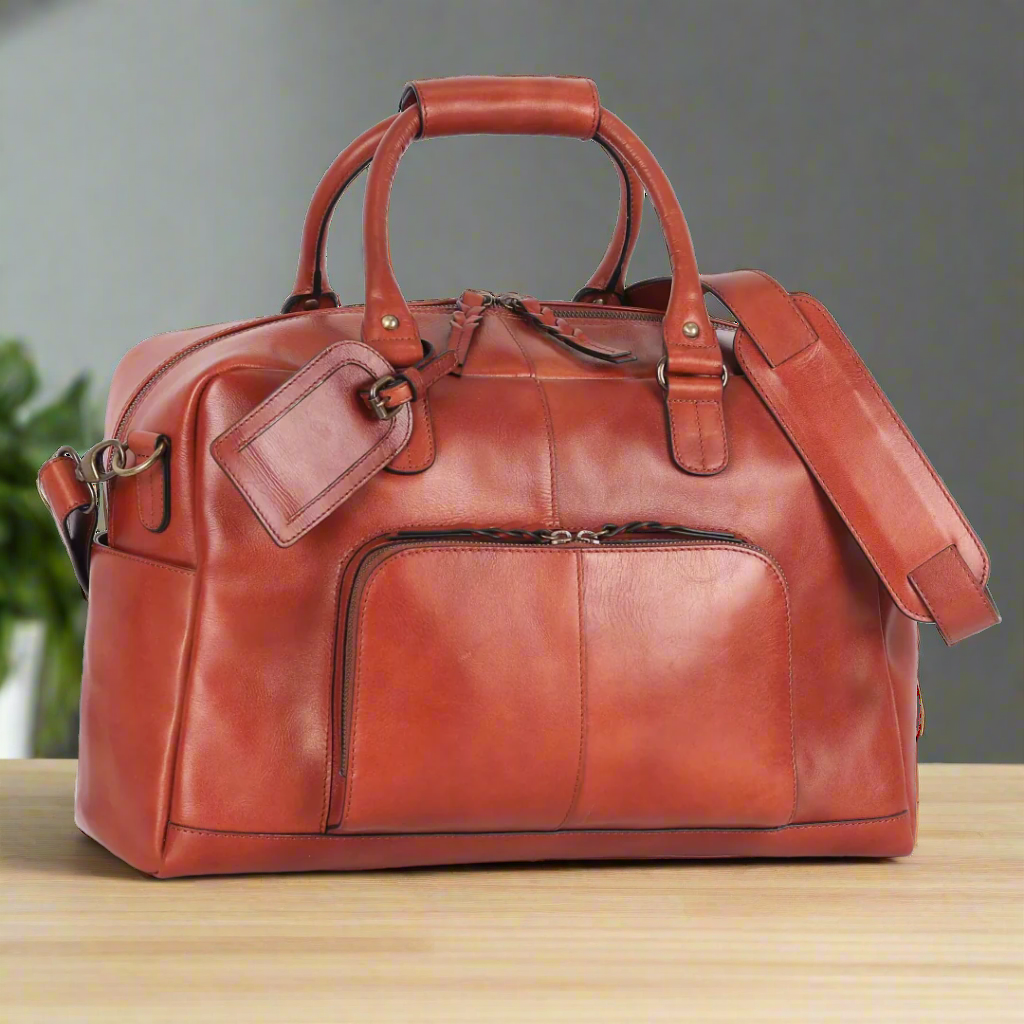 BOL Quality Leather Carry on Duffle Bag
