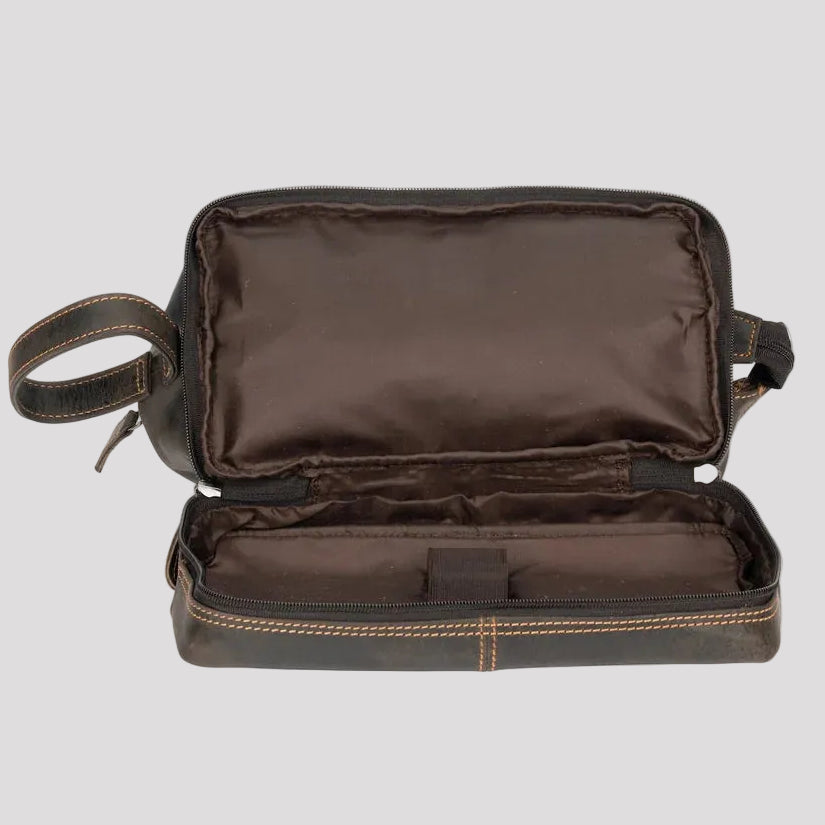 Greenwood Leather Travel Toiletry Bag - Boutique of Leathers/Open Road