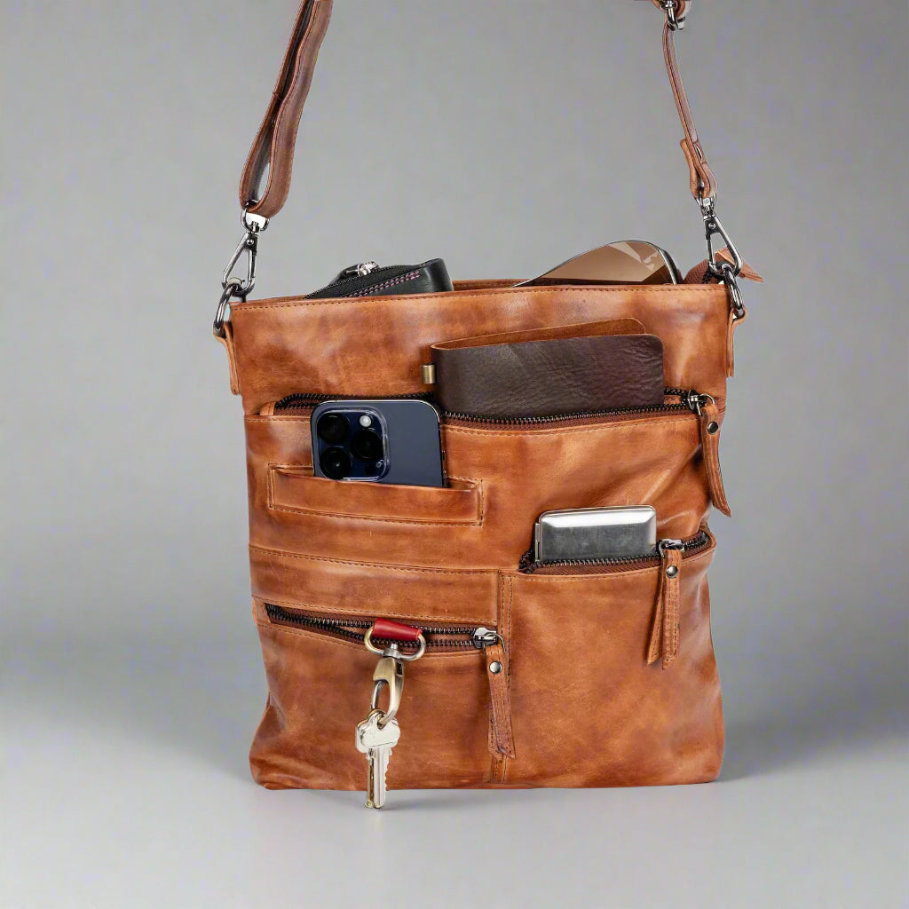 Greenwood Leather Shoulder Bag - Boutique of Leathers/Open Road