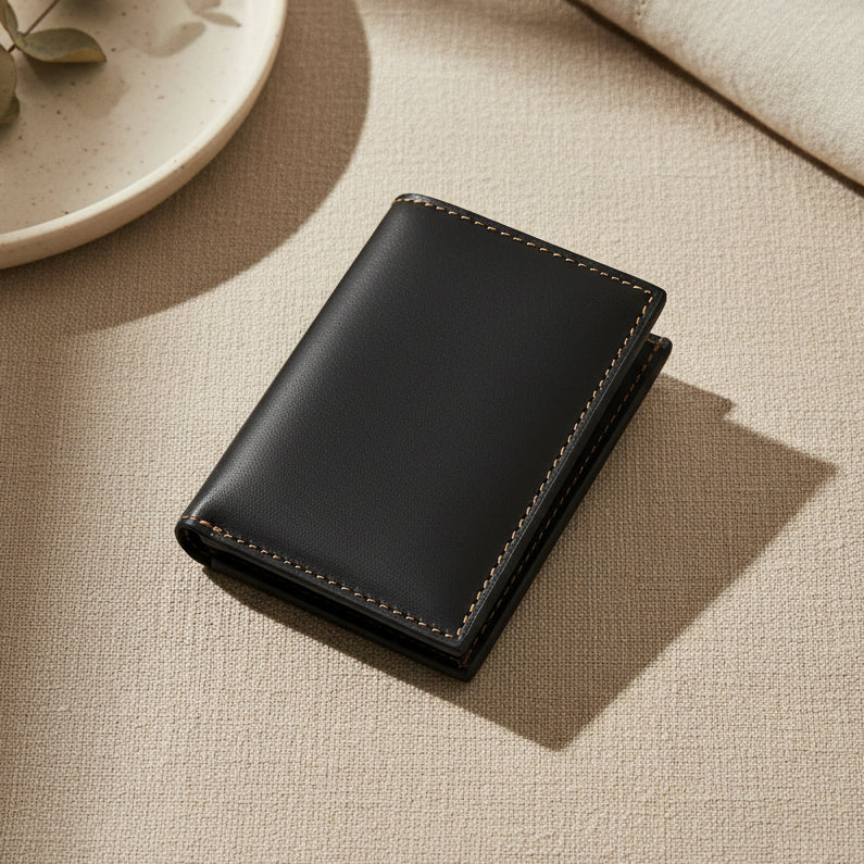 Greenwood Leather Men’s Tri-Fold RFID Wallet