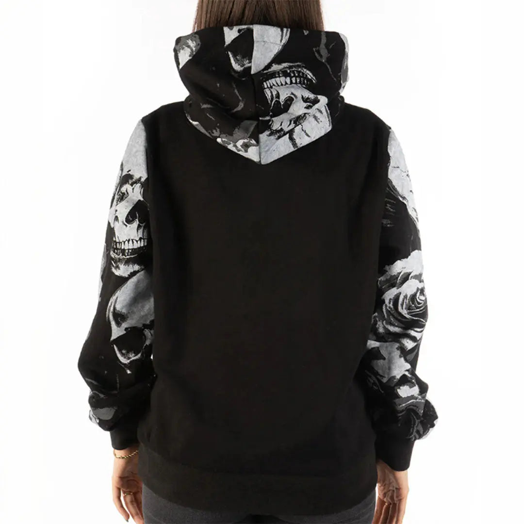 Skull N' Roses Pullover Hoodie Women's Hoodies & Sweatshirts Boutique of Leathers/Open Road