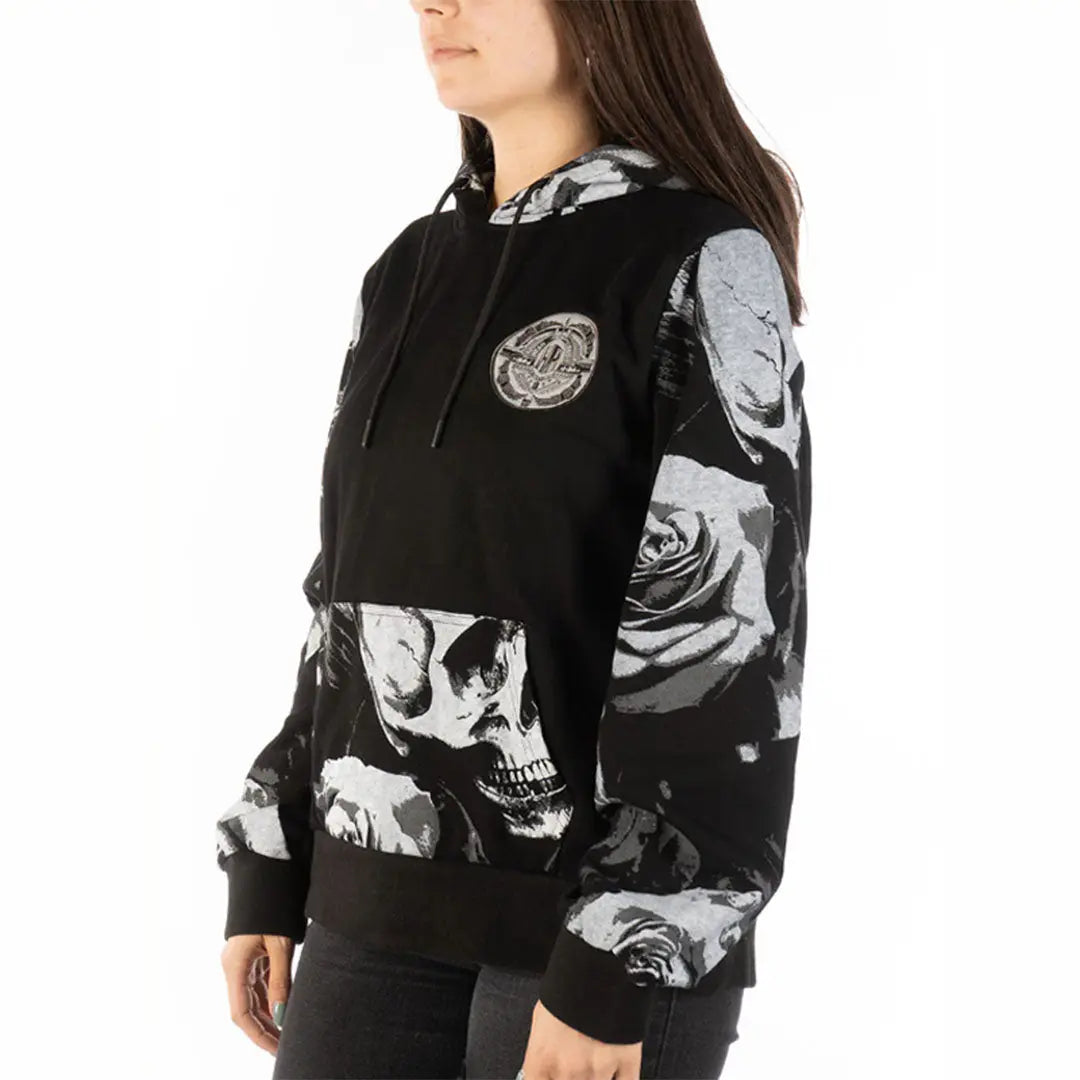 Skull N' Roses Pullover Hoodie Women's Hoodies & Sweatshirts Boutique of Leathers/Open Road