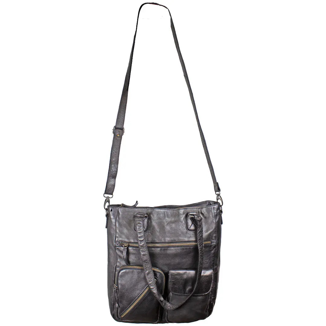 Soft Black Leather Shoulder Bag Handbags & Purses Boutique of Leathers/Open Road