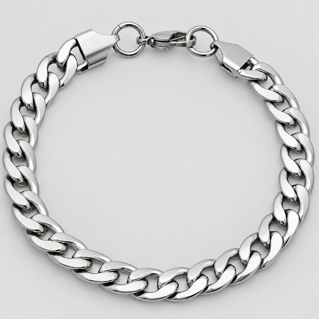 Steeltime Classic Cuban Bracelet - Boutique of Leathers/Open Road