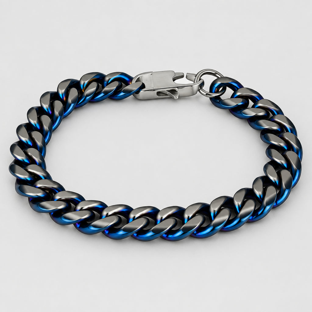 Steeltime Cuban Link Chain Bracelet - Boutique of Leathers/Open Road