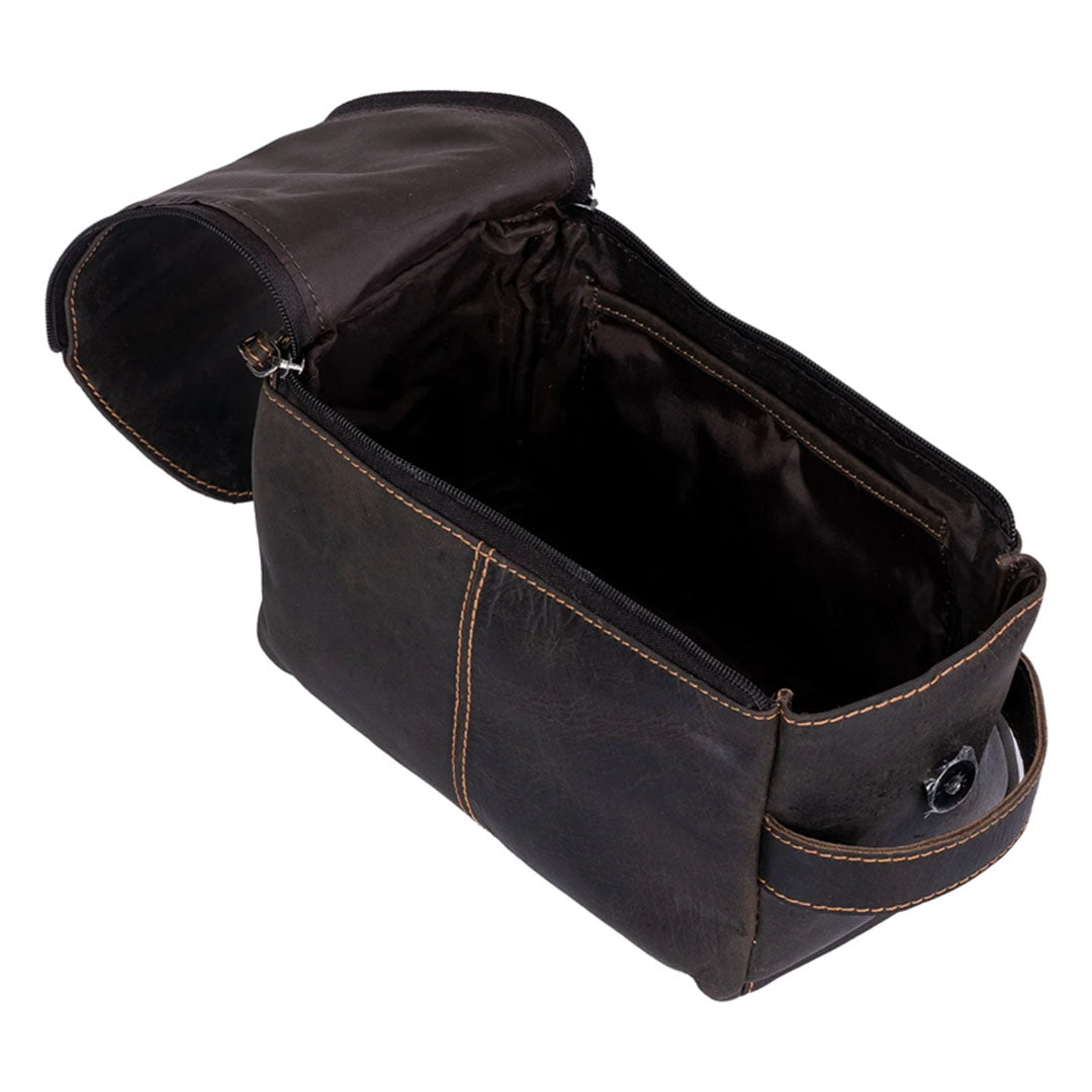 Greenwood Leather Darwin Travel Wash Bag