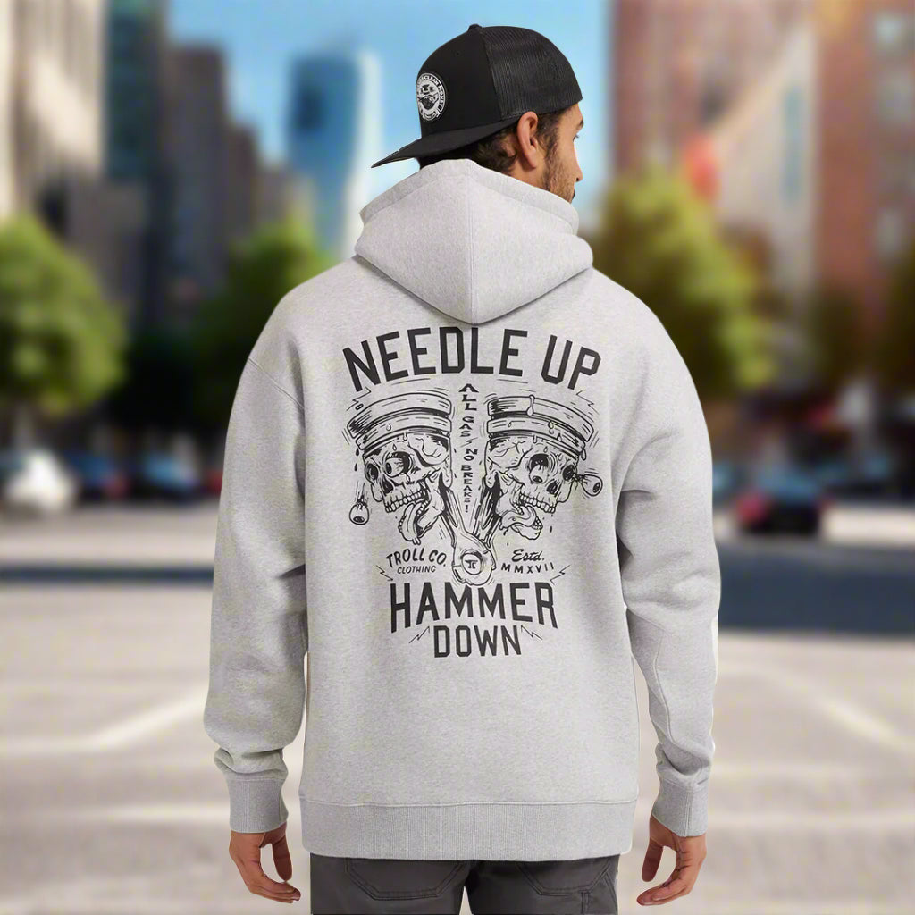 DHCM Men's Needle Up Hammer Down Twins Hoodie