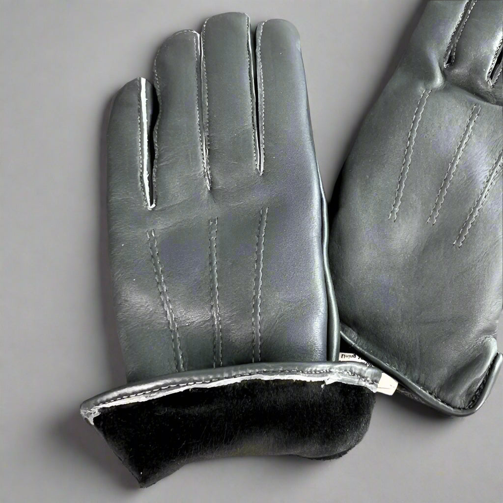 Women's Leather Gloves with Fur Lining