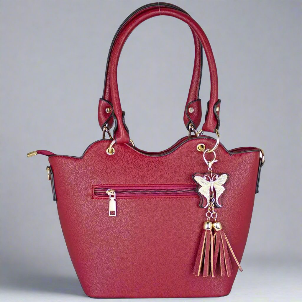 Temptation Italy Floral Embroidered Two Handle Satchel - Boutique of Leathers/Open Road